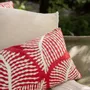 Cushions - Embroidered Cushion Flora Papaye 30 X 50 - MAISON VIVARAISE - SDE VIVARAISE WINKLER