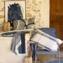 Coussins - Coussin jacquard Jane Multico marine 40 x 65 - MAISON VIVARAISE - SDE VIVARAISE WINKLER