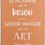 Dish towels - Savoir manger"" Tea Towel Caramel 50 X 70 - MAISON VIVARAISE - SDE VIVARAISE WINKLER