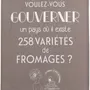 Dish towels - Gouverner et fromages Tea Towel Gris 50 X 70 - MAISON VIVARAISE - SDE VIVARAISE WINKLER