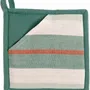 Potholders - Yuna Recycled 2-in-1 Pot Holder Vert eau 20 X 20 - MAISON VIVARAISE - SDE VIVARAISE WINKLER