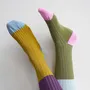 Socks - Yvette Socks Olive 42/45 - LA CERISE SUR LE GATEAU