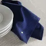 Napkins - Set of 2 Léonie napkins Indigo 40 X 40 - LA CERISE SUR LE GATEAU