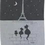 Torchons - Torchon jacquard Chats Tour Eiffel Ombre 50 x 70 - MAISON VIVARAISE - SDE VIVARAISE WINKLER