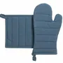 Potholders - Recycled oven glove and pot holder set Jona Alizée 15 X 30 - MAISON VIVARAISE - SDE VIVARAISE WINKLER