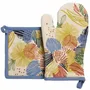 Potholders - Abelia recycled oven glove and pot holder set Multico 15 X 30 - MAISON VIVARAISE - SDE VIVARAISE WINKLER