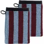 Autres linges de bain - Lot de 2 gants de toilette Charly Myrtille 15 x 21 - LA CERISE SUR LE GATEAU