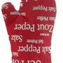 Potholders - Sel & Poivre Oven Mitt Rouge 19 X 32 - MAISON VIVARAISE - SDE VIVARAISE WINKLER