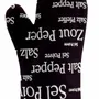 Potholders - Sel & Poivre Oven Mitt Noir 18 X 28 - MAISON VIVARAISE - SDE VIVARAISE WINKLER