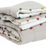 Linge de lit - Edredon Gastounet multico 160 x 160 - MAISON VIVARAISE - SDE VIVARAISE WINKLER