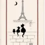 Dish towels - Kitchen Towel Print Tour Eiffel Dubout Ecru 60 X 80 - MAISON VIVARAISE - SDE VIVARAISE WINKLER