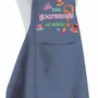 Tabliers de cuisine - Tablier de cuisine Je suis gourmande Jeans 90 x 72 - MAISON VIVARAISE - SDE VIVARAISE WINKLER