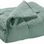 Linge de lit - Chemin de lit Zeff Vert de gris 90 x 240 - MAISON VIVARAISE - SDE VIVARAISE WINKLER