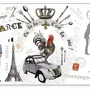 Placemats - Placemat France Panorama Assortis 30 X 45 - MAISON VIVARAISE - SDE VIVARAISE WINKLER