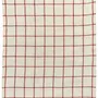 Torchons - Torchon Carreaux Karma Ecru/Rouge 55 x 75 - MAISON VIVARAISE - SDE VIVARAISE WINKLER