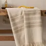 Bed linens - Cancun Hammam Towel Lin 90 X 180 - MAISON VIVARAISE - SDE VIVARAISE WINKLER