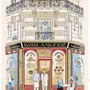 Torchons - Torchon Façade Boulangerie Ecru 48 x 72 - MAISON VIVARAISE - SDE VIVARAISE WINKLER