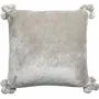 Cushions - Cushion Tender Pompoms Perle 45 X 45 - MAISON VIVARAISE - SDE VIVARAISE WINKLER