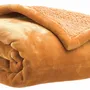Throw blankets - Maxi throw Michka Bronze 180 X 220 - MAISON VIVARAISE - SDE VIVARAISE WINKLER