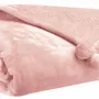 Throw blankets - Tender Pompons Throw Blanket Aubepine 130 X 170 - MAISON VIVARAISE - SDE VIVARAISE WINKLER