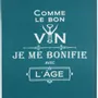 Dish towels - Kitchen Towel Message Comme Le Bon Vin Paon 70 X 50 - MAISON VIVARAISE - SDE VIVARAISE WINKLER
