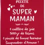 Dish towels - Kitchen Message Towel Super Maman Rouge 50 X 70 - MAISON VIVARAISE - SDE VIVARAISE WINKLER