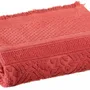 Serviettes de bain - Drap de douche uni Zoé Brique 70 x 140 - MAISON VIVARAISE - SDE VIVARAISE WINKLER