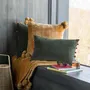 Coussins - Coussin Tender pompons Ocre 45 x 45 - MAISON VIVARAISE - SDE VIVARAISE WINKLER