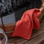 Serviettes de bain - Serviette invité Bora Corail 30 x 50 - MAISON VIVARAISE - SDE VIVARAISE WINKLER