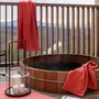Bath towels - Bora Bath Towel Corail 90 X 150 - MAISON VIVARAISE - SDE VIVARAISE WINKLER