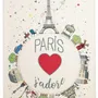 Dish towels - K-Towel Planete Paris Ecru 48 X 72 - MAISON VIVARAISE - SDE VIVARAISE WINKLER