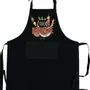 Aprons - BBQ cooking apron with recycled pouch Noir 72 X 90 - MAISON VIVARAISE - SDE VIVARAISE WINKLER