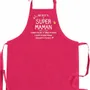 Aprons - Recycled Kitchen Apron Ma recette de super maman Rose 72 X 90 - MAISON VIVARAISE - SDE VIVARAISE WINKLER