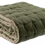 Linge de lit - Jeté uni Elise finition capiton Verveine 240 x 260 - MAISON VIVARAISE - SDE VIVARAISE WINKLER