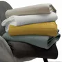Linge de lit - Jeté recyclé Titou Carbone 240 x 260 - MAISON VIVARAISE - SDE VIVARAISE WINKLER