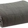 Linge de lit - Jeté recyclé Titou Carbone 180 x 260 - MAISON VIVARAISE - SDE VIVARAISE WINKLER