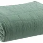Linge de lit - Jeté recyclé Titou Vert de gris 260 x 260 - MAISON VIVARAISE - SDE VIVARAISE WINKLER