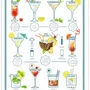 Torchons - Torchon Cocktails Assortis 50 x 70 - MAISON VIVARAISE - SDE VIVARAISE WINKLER