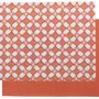 Table cloths - Recycled Coated Placemat Set Fatou Corail 33 X 48 - MAISON VIVARAISE - SDE VIVARAISE WINKLER