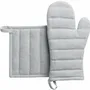Maniques - Lot Gant de cuisine et Manique recyclé Jona Perle 15 x 30 - MAISON VIVARAISE - SDE VIVARAISE WINKLER