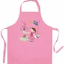 Tabliers de cuisine - Tablier de cuisine enfant Princesse et grenouille recyclé Rose 52 x 63 - MAISON VIVARAISE - SDE VIVARAISE WINKLER