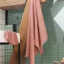 Serviettes de bain - Serviette de toilette uni Zoe Argile 50 x 100 - MAISON VIVARAISE - SDE VIVARAISE WINKLER
