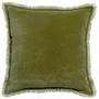 Coussins - Coussin uni Fara Olive 45 x 45 - MAISON VIVARAISE - SDE VIVARAISE WINKLER