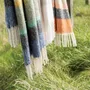 Throw blankets - Recycled Striped Throw Isabel Naturel 130 X 160 - MAISON VIVARAISE - SDE VIVARAISE WINKLER