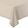 Table cloths - Recycled Tablecloth Grace Ficelle 140 X 140 - MAISON VIVARAISE - SDE VIVARAISE WINKLER