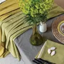 Table cloths - Recycled Tablecloth Grace Kaki 140 X 140 - MAISON VIVARAISE - SDE VIVARAISE WINKLER
