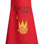 Aprons - Shadok Roi Chef children's cooking apron Rouge 52 X 63 - MAISON VIVARAISE - SDE VIVARAISE WINKLER
