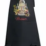 Aprons - Recycled kitchen apron with pocket Montmartre Noir 85 X 72 - MAISON VIVARAISE - SDE VIVARAISE WINKLER