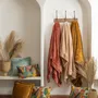 Throw blankets - Tender Throw Blanket Safran 150 X 200 - MAISON VIVARAISE - SDE VIVARAISE WINKLER