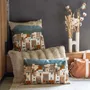 Cushions - Embroidered Cushion Elie Multico 45 X 45 - MAISON VIVARAISE - SDE VIVARAISE WINKLER